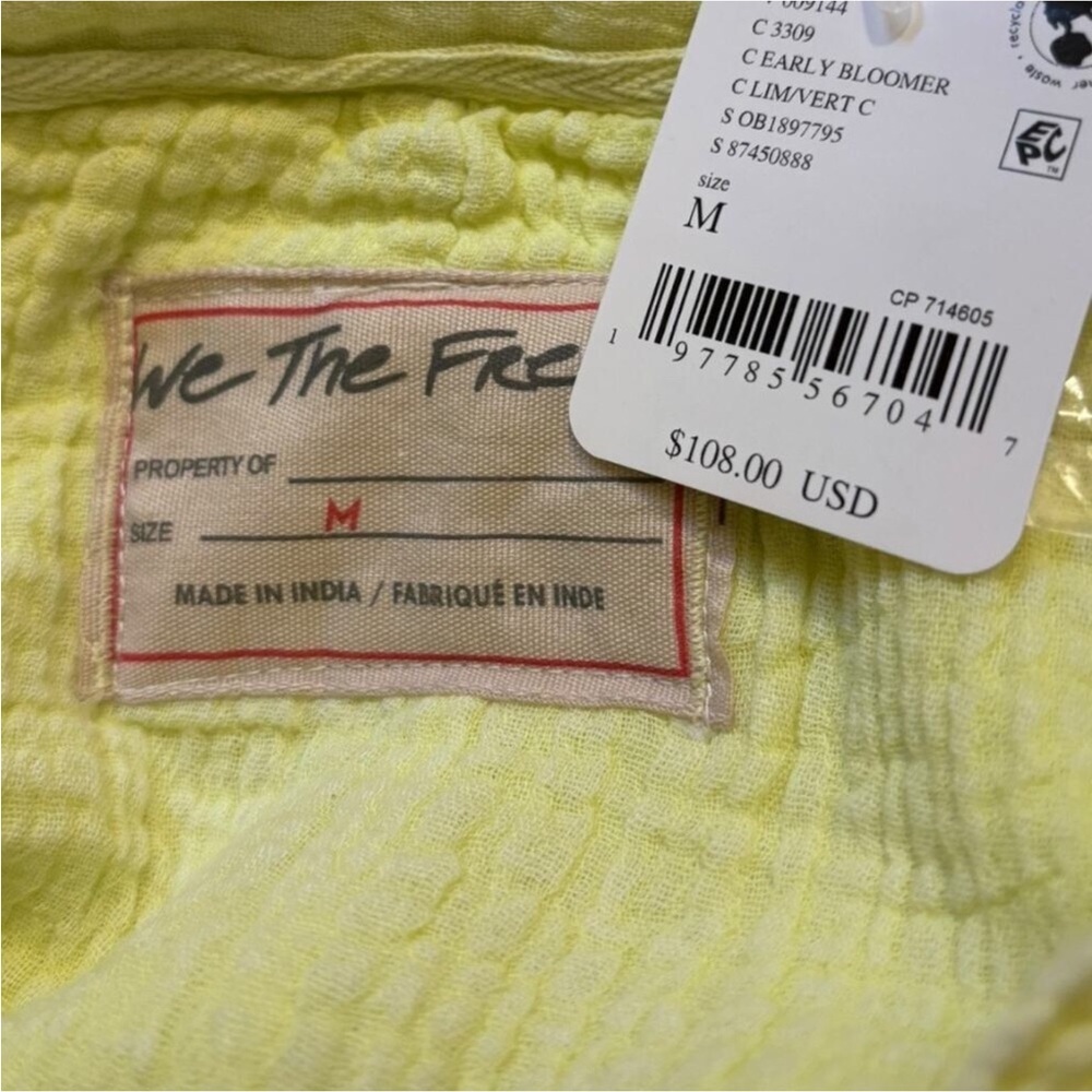 NWOT Free People We The Free New With Tags Cardiff Button Down - Picture 5 of 6
